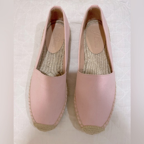 J. Crew Shoes - J.Crew like new pink canvas espadrilles size 9